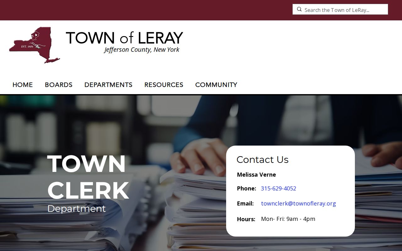 Jefferson County LeRay arrest-record request information